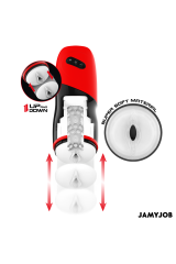 JAMYJOB - MASTURBATORE VAGINALE AUTOMATICO XPEED 5 MODALITÀ DI SPINTA ED EFFETTO SONORO