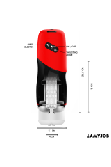 JAMYJOB - MASTURBATORE VAGINALE AUTOMATICO XPEED 5 MODALITÀ DI SPINTA ED EFFETTO SONORO