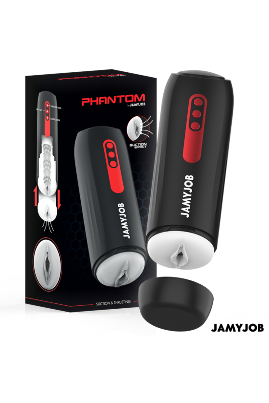 JAMYJOB - MASTURBATORE VAGINALE AUTOMATICO PHANTOM 5 MODALITÀ DI ASPIRAZIONE E SPINTA