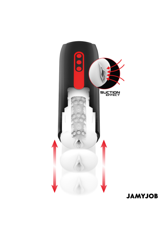 JAMYJOB - MASTURBATORE VAGINALE AUTOMATICO PHANTOM 5 MODALITÀ DI ASPIRAZIONE E SPINTA