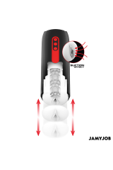 JAMYJOB - MASTURBATORE VAGINALE AUTOMATICO PHANTOM 5 MODALITÀ DI ASPIRAZIONE E SPINTA