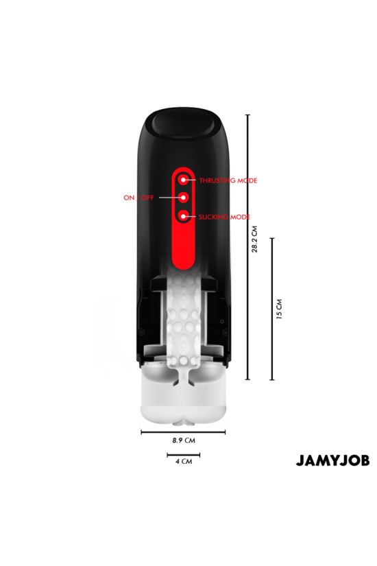 JAMYJOB - MASTURBATORE VAGINALE AUTOMATICO PHANTOM 5 MODALITÀ DI ASPIRAZIONE E SPINTA