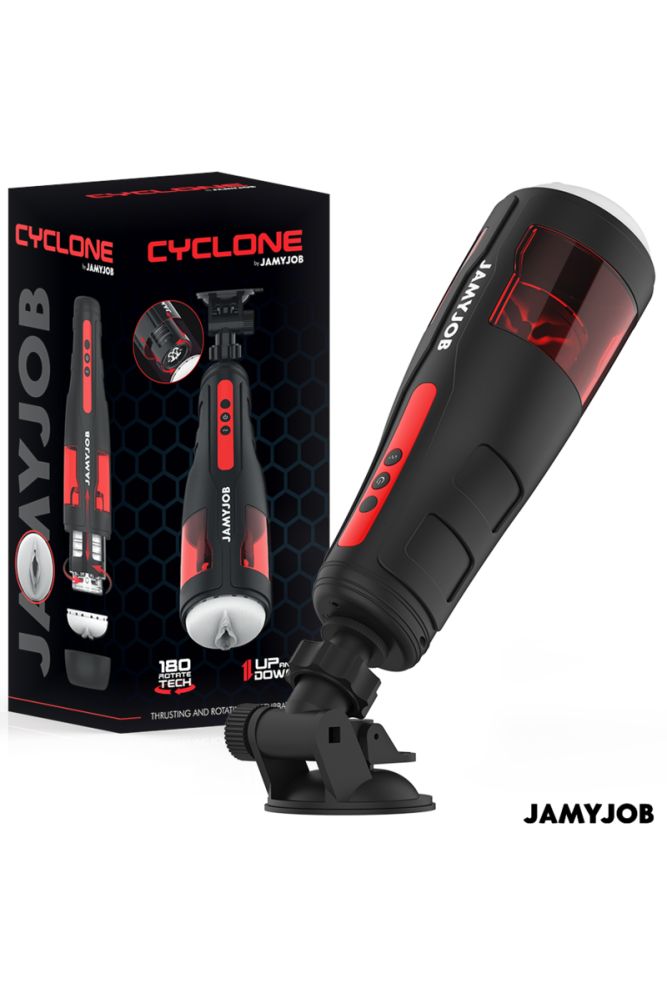 JAMYJOB - MASTURBATORE VAGINA AUTOMATICO CYCLONE 10 MODALITÀ DI ROTAZIONE E SPINTA