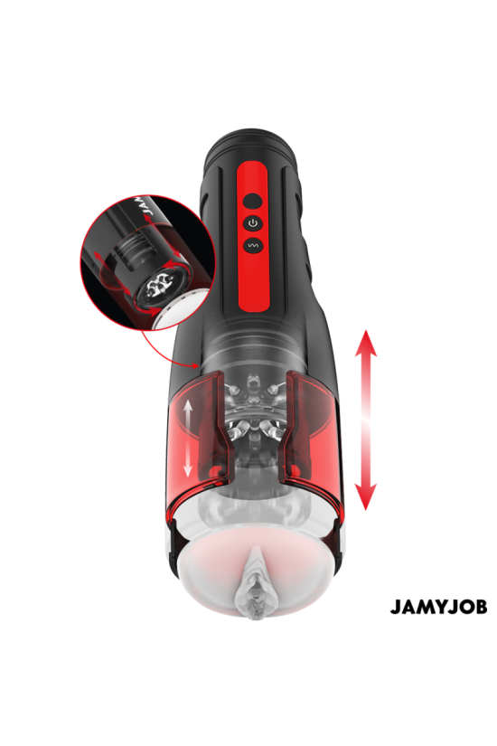 JAMYJOB - MASTURBATORE VAGINA AUTOMATICO CYCLONE 10 MODALITÀ DI ROTAZIONE E SPINTA