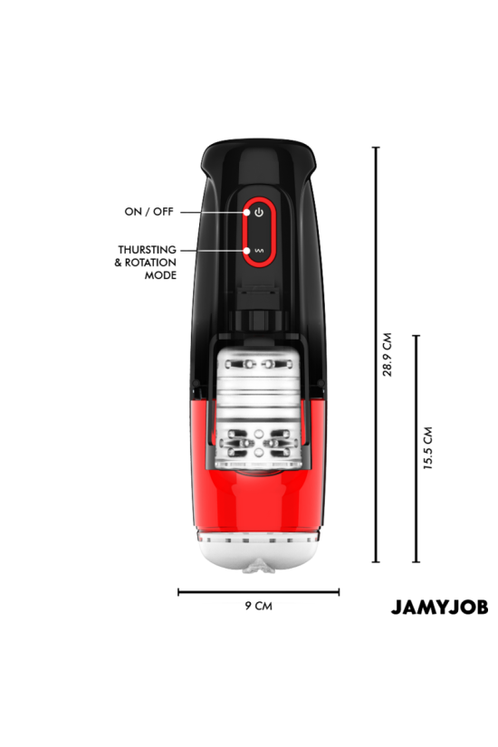 JAMYJOB - STORM MASTURBATORE VAGINA AUTOMATICO 10 MODALITÀ DI ROTAZIONE E SPINTA