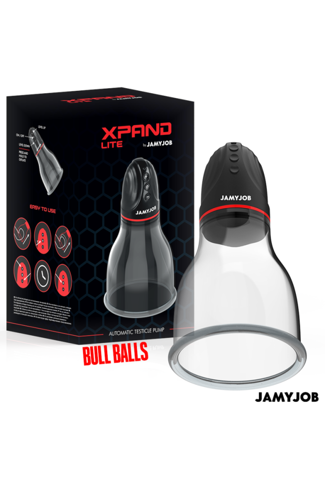 JAMYJOB - POMPA AUTOMATICA PER TESTICOLI XPAND LITE 3 LIVELLI DI ASPIRAZIONE GRIGIA