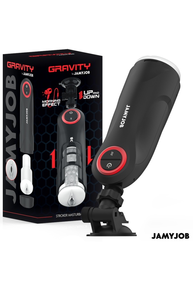 JAMYJOB - MASTURBATORE VAGINALE AUTOMATICO A GRAVITÀ 5 MODALITÀ DI ASPIRAZIONE