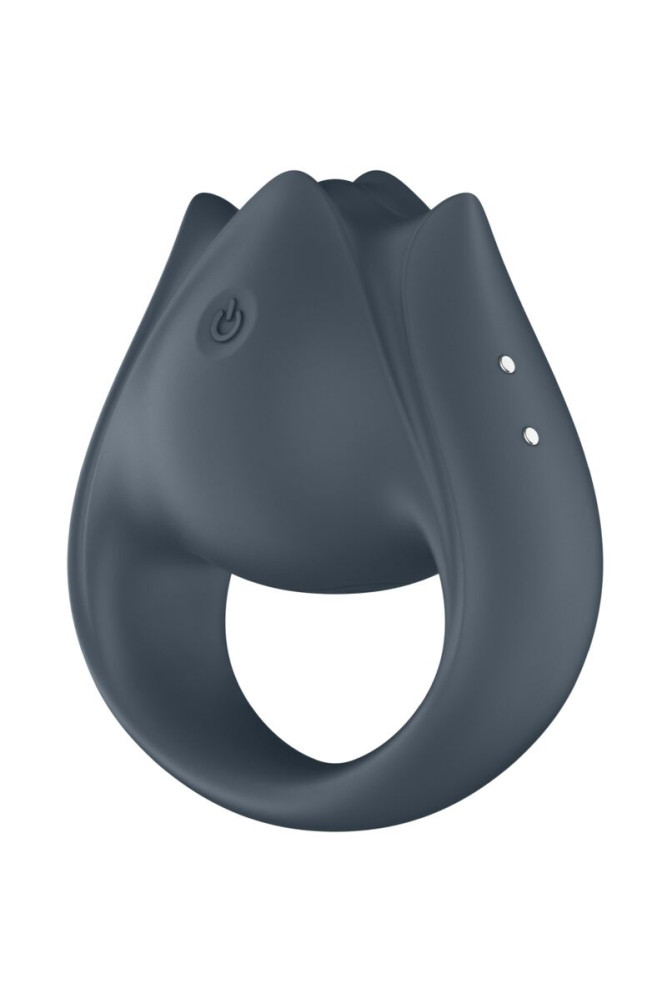 SATISFYER - PERFECT PAIR 2 MULTIVIBRATORE 2 IN 1 ANELLO PER PENE E STIMOLATORE PER DITA GRIGIO