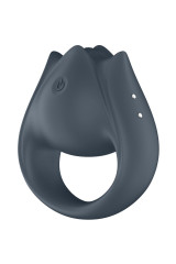 SATISFYER - PERFECT PAIR 2 MULTIVIBRATORE 2 IN 1 ANELLO PER PENE E STIMOLATORE PER DITA GRIGIO