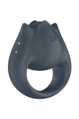 SATISFYER - PERFECT PAIR 2 MULTIVIBRATORE 2 IN 1 ANELLO PER PENE E STIMOLATORE PER DITA GRIGIO