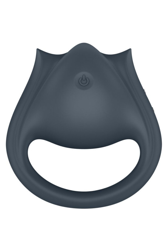 SATISFYER - PERFECT PAIR 2 MULTIVIBRATORE 2 IN 1 ANELLO PER PENE E STIMOLATORE PER DITA GRIGIO