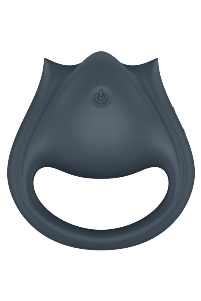 SATISFYER - PERFECT PAIR 2 MULTIVIBRATORE 2 IN 1 ANELLO PER PENE E STIMOLATORE PER DITA GRIGIO