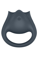 SATISFYER - PERFECT PAIR 2 MULTIVIBRATORE 2 IN 1 ANELLO PER PENE E STIMOLATORE PER DITA GRIGIO