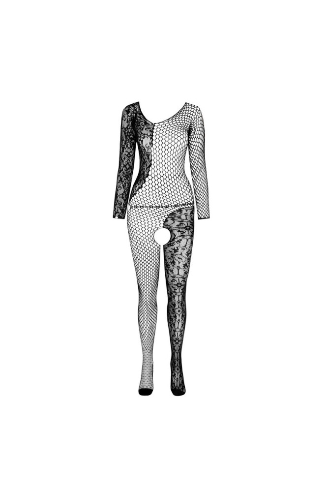 PASSION - BS 107 BODYSTOCKING BIANCO TAGLIA UNICA