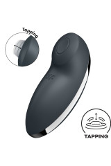 SATISFYER - TAP & CLIMAX 2 VIBRATORE E STIMOLATORE GRIGIO