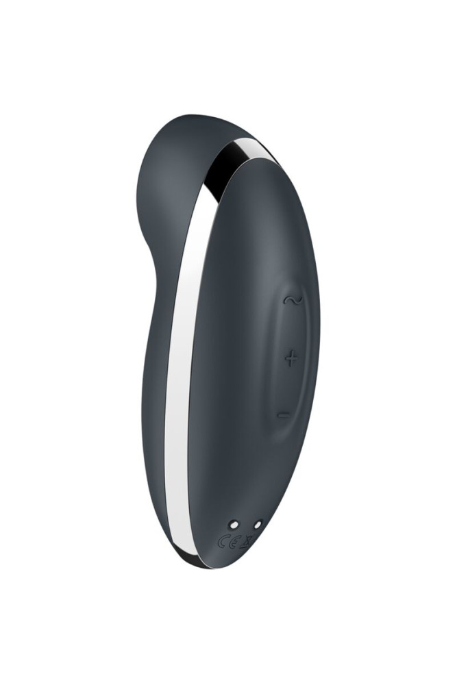 SATISFYER - TAP & CLIMAX 2 VIBRATORE E STIMOLATORE GRIGIO