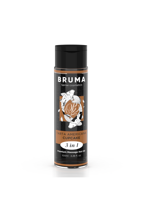 BRUMA - OLIO DA MASSAGGIO PREMIUM EFFETTO CALORE SAPORE CUPACKE 3 IN 1 - 100 ML