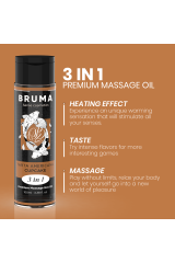 BRUMA - OLIO DA MASSAGGIO PREMIUM EFFETTO CALORE SAPORE CUPACKE 3 IN 1 - 100 ML