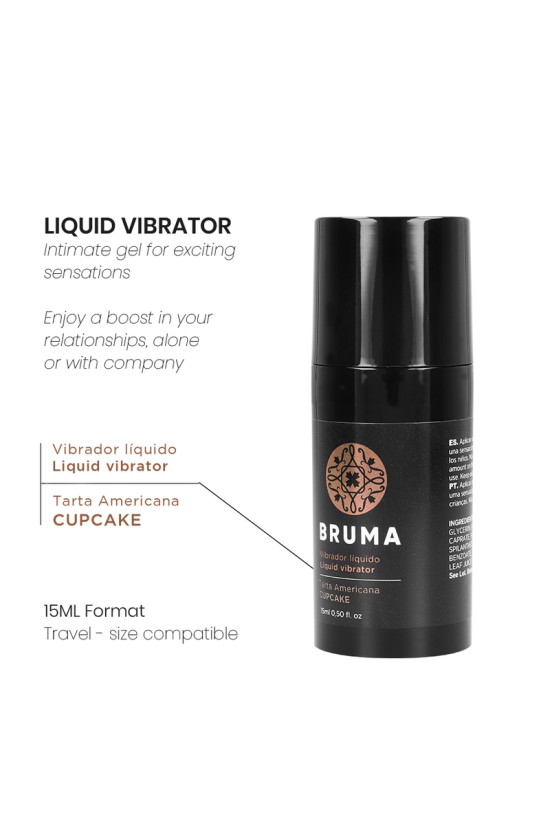 BRUMA - VIBRATORE LIQUIDO ULTRA SCORREVOLE CUPCAKE 15 ML