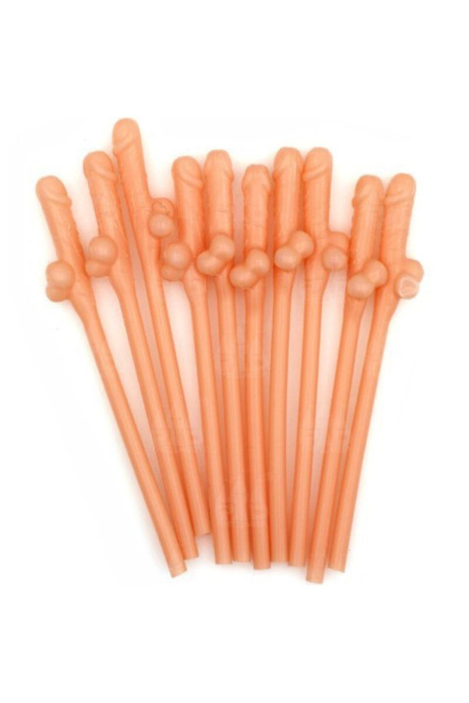 DIABLO PICANTE - 10 CANNUCCE A FORMA DI PENE