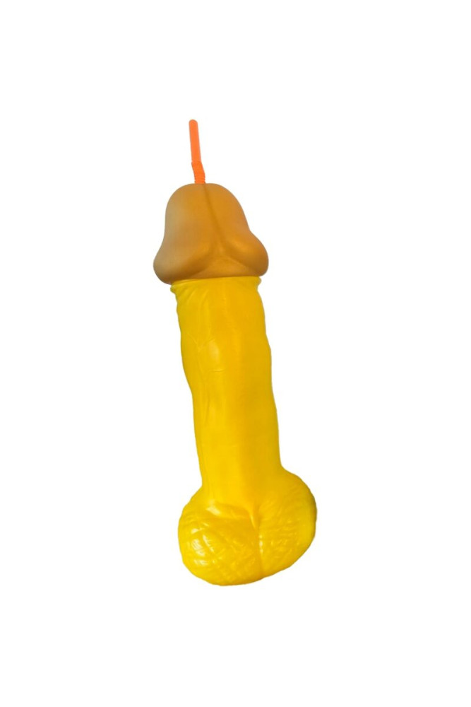 DIABLO PICANTE - COPPA PER PENE IN PLASTICA GIALLA