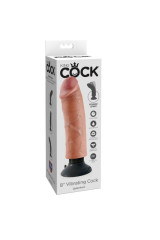 KING COCK - DILDO VIBRATORE 20.32 CM NATURALE