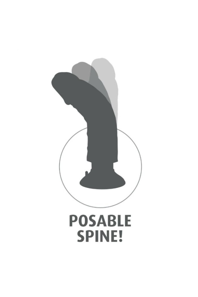 KING COCK - DILDO VIBRATORE 20.32 CM NATURALE