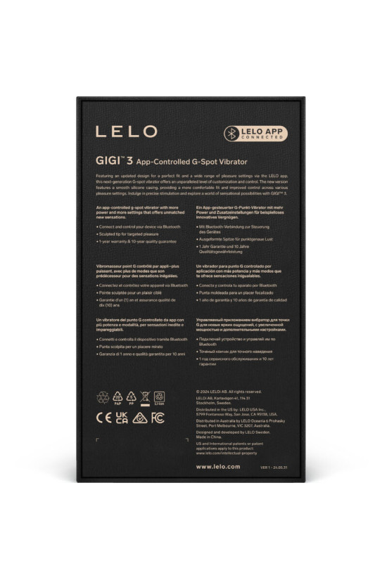 LELO - GIGI™ 3 VIBRATORE G-SPOT ROSA