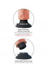 KING COCK - DILDO VIBRATORE 20.32 CM NATURALE