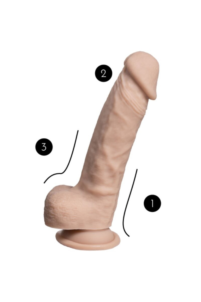 SILEXD - MODELLO 1 PENE REALISTICO PREMIUM SILEXPAN SILICONE 21.5 CM