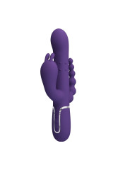 PRETTY LOVE - CAMMY VIBRATORE TRIPLO MULTIFUNZIONE 4 IN 1 VIOLA