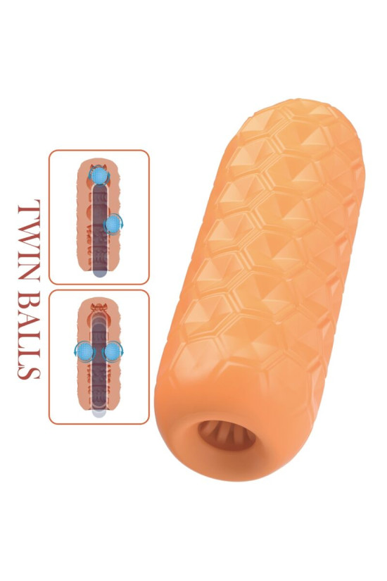 PRETTY LOVE - MASTURBATORE MASCHILE A GEMELLE ARANCIONE