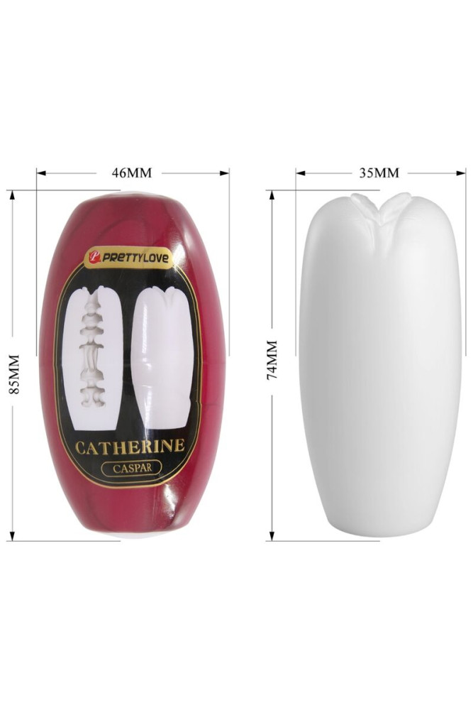 PRETTY LOVE - CATHERINE MASTURBATORE MASCHILE BIANCO