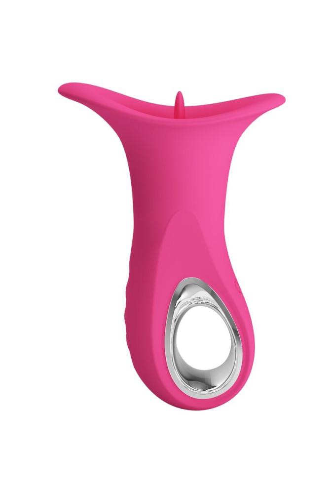 PRETTY LOVE - CLYDE VIBRATORE ORALE LINGUA VIBRANTE 12 VIBRAZIONI ROSA