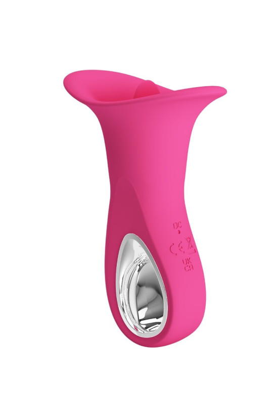 PRETTY LOVE - CLYDE VIBRATORE ORALE LINGUA VIBRANTE 12 VIBRAZIONI ROSA