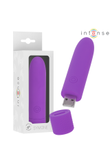 INTENSE - SYMONE BULLET VIBRANTE RICARICABILE USB 8 VIBRAZIONI VIOLA 10 X 2