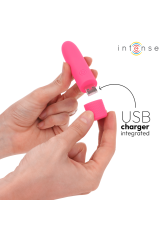 INTENSE - SYMONE USB RICARICABILE VIBRANTE BULLET 8 VIBRAZIONI ROSA 10 X 2