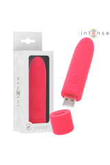 INTENSE - SYMONE PROIETTILE VIBRANTE RICARICABILE USB 8 VIBRAZIONI ROSSO 10 X 2