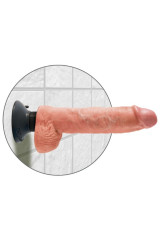 KING COCK - DILDO VIBRANTE CON TESTICOLI 25.5 CM COLORE NATURALE