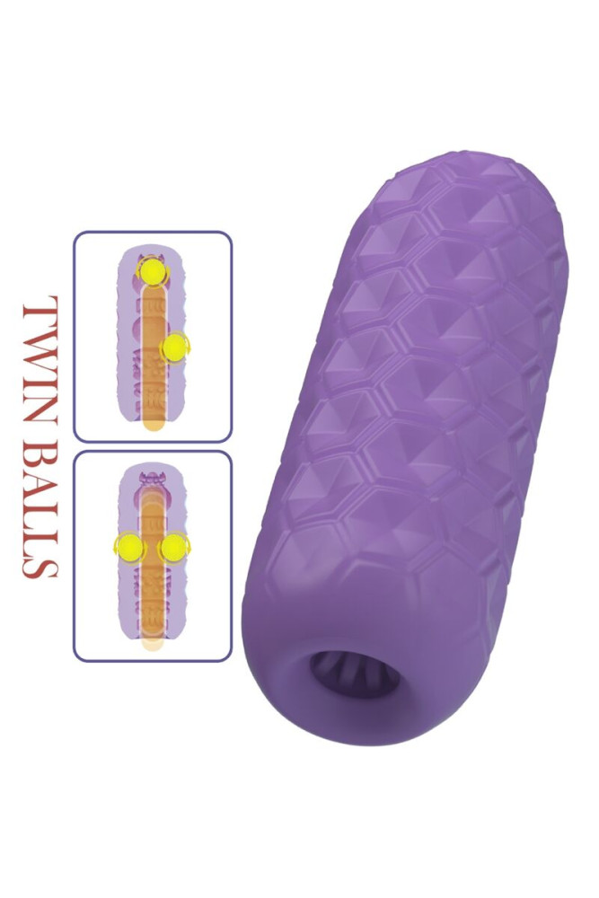 PRETTY LOVE - MASTURBATORE MASCHILE TWIN BALLS VIOLA