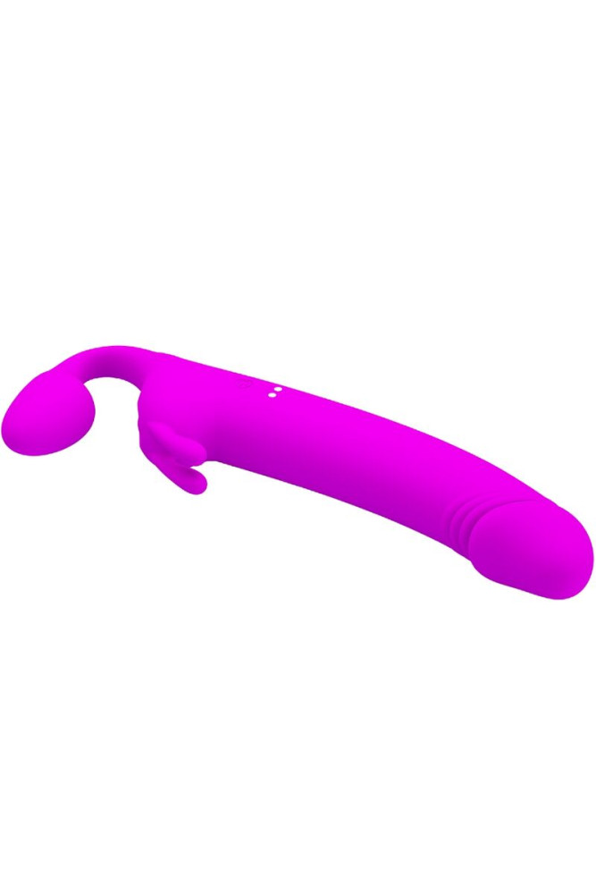 PRETTY LOVE - ZANINI STRAPLESS STRAP-ON 10 VIBRAZIONI VIOLA