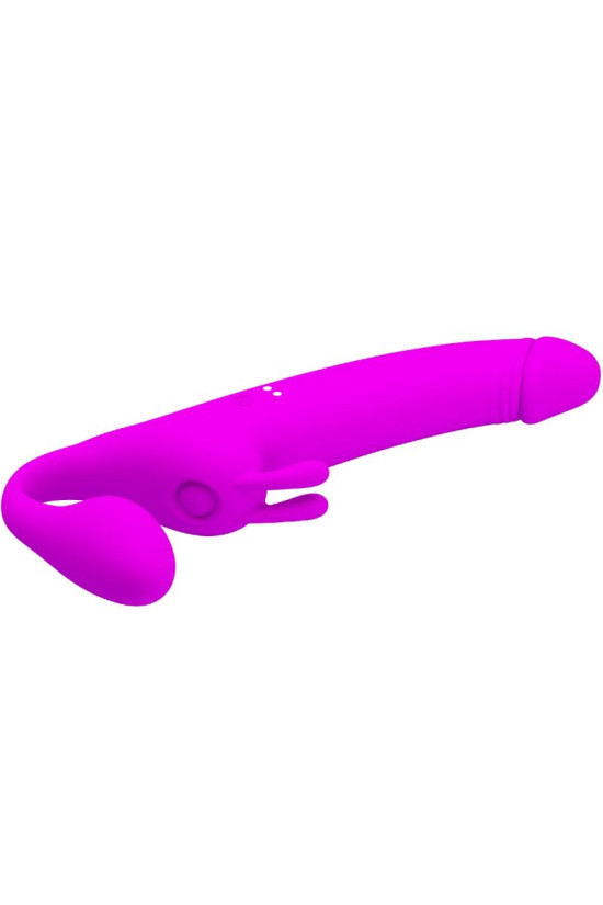 PRETTY LOVE - ZANINI STRAPLESS STRAP-ON 10 VIBRAZIONI VIOLA