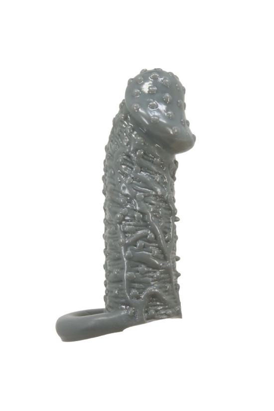 PRETTY LOVE - MODELLO REALISTICO DI INGRANDIMENTO E MANICA DI RITARDO PER IL PENE 2 GRIGIO