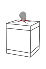 SECRET DOME - KINK CLUB CABINA BUKKAKE NERO E ROSSO