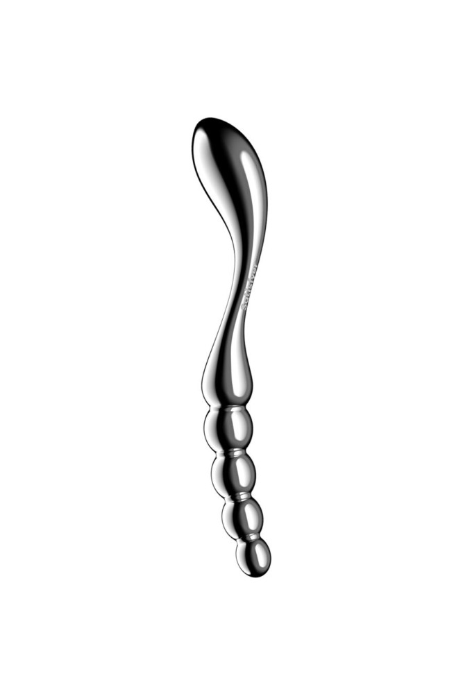 SATISFYER - DILDO A DOPPIA ESTREMITÀ IN ACCIAIO INOX STAR FORCE 1