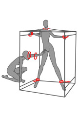 SECRET DOME - KINK CLUB CABIN SCANDALE NERO E ROSSO