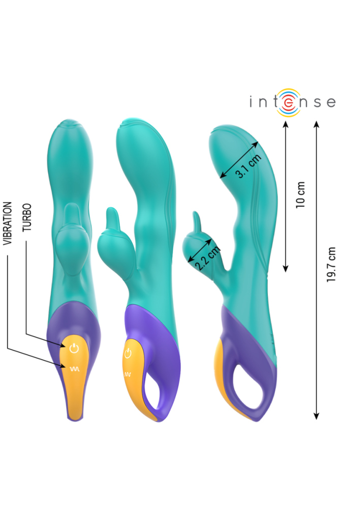 INTENSE - FRED VIBRATORE RABBIT BLU