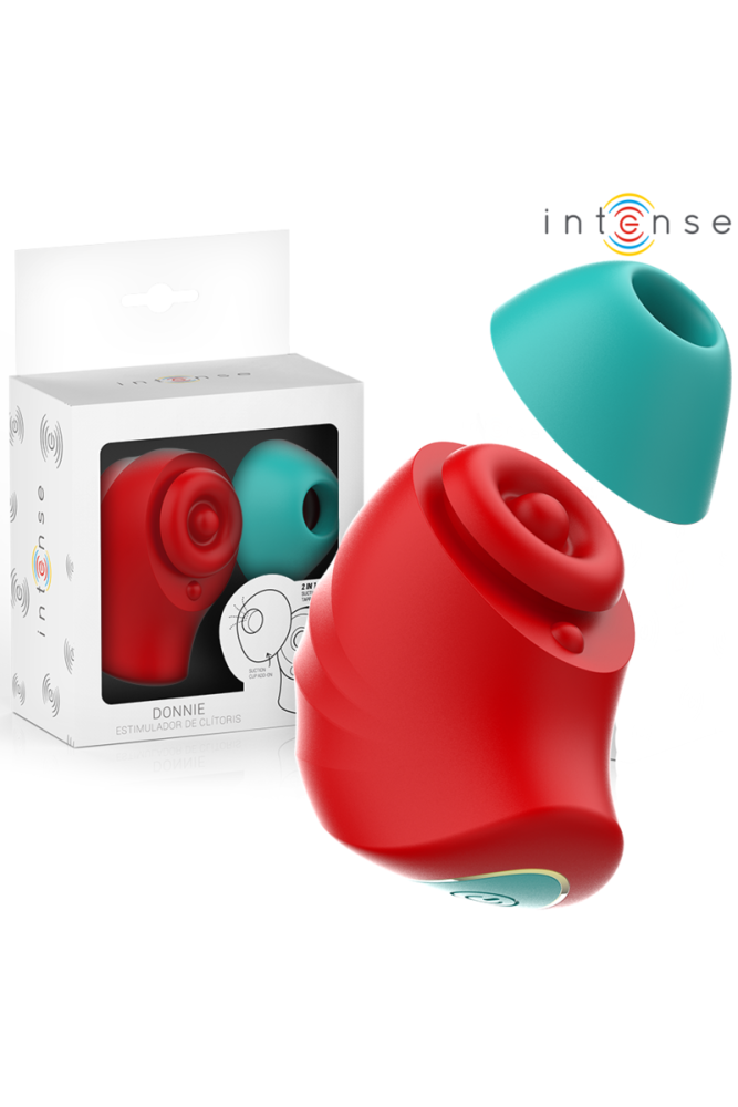 INTENSE - DONNIE STIMOLATORE CLITORIDEO ROSSO/VERDE