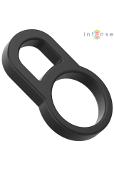 INTENSE - BOBBY DOPPIO ANELLO PER PENE IN SILICONE NERO