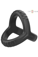INTENSE - CARSON DOPPIO ANELLO PER PENE IN SILICONE MODELLO NERO 4